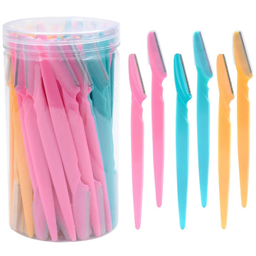 30Pcs Eyebrow Razors with Container – Safe Blades for Facial & Eyebrow Hair Removal Trimming Tool