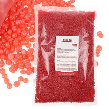 500g Hard Wax Beans – No Strip Depilatory Wax for Full Body, Bikini, Face, Legs & Eyebrows