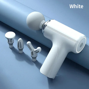 Portable AI Massage Gun – Electric Percussion for Body Relaxation, 4 Massage Heads & LED Night Light