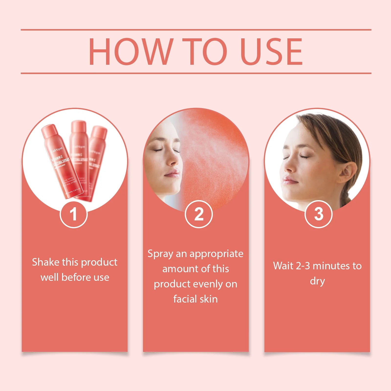 Waterproof long-wear makeup setting spray bottle close-up