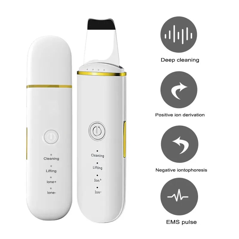 ultrasonic skin scrubber device for deep pore cleaning