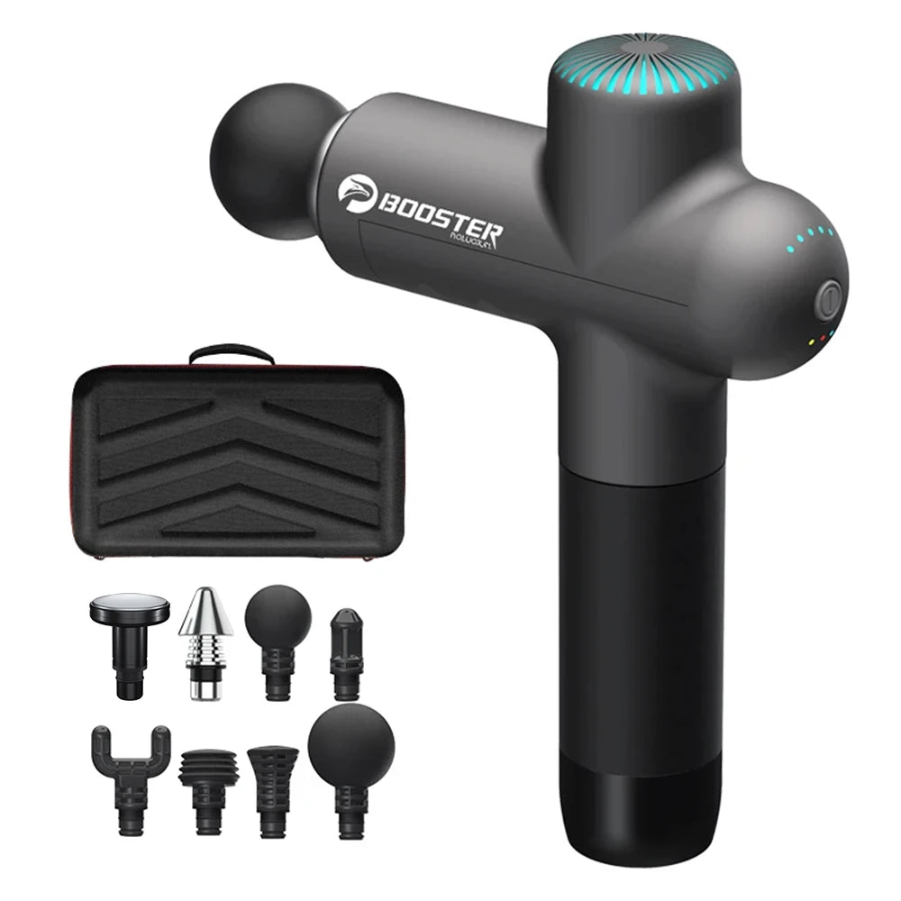 Booster Electric Massage Gun – Smart Neck & Body Massager for Muscle Relaxation & Fitness