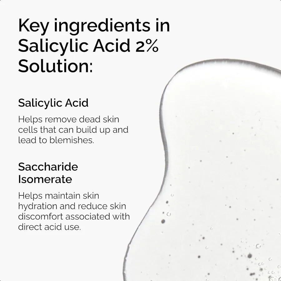 The Ordinary Salicylic Acid 2% Solution – Acne-Fighting Serum for Blemish-Prone Skin
