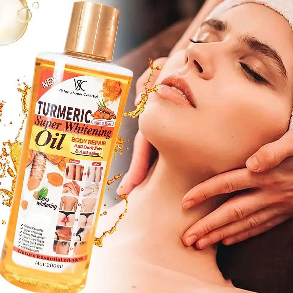 Turmeric Face Serum – Whitening, Dark Spot Corrector & Brightening Anti-Aging Skincare with Turmeric Soap Set