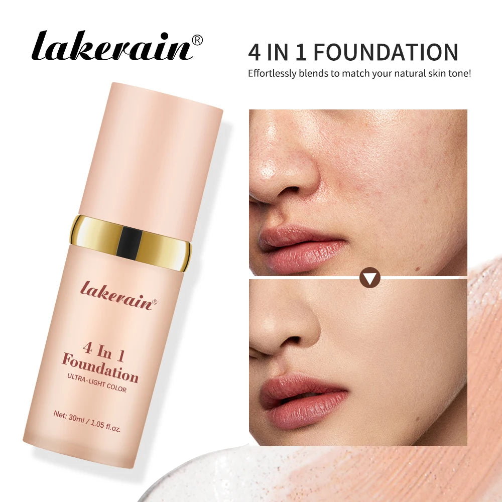Flawless 4-in-1 Foundation & Concealer – Long-Wear Hydrating SPF 30 for Radiant Skin
