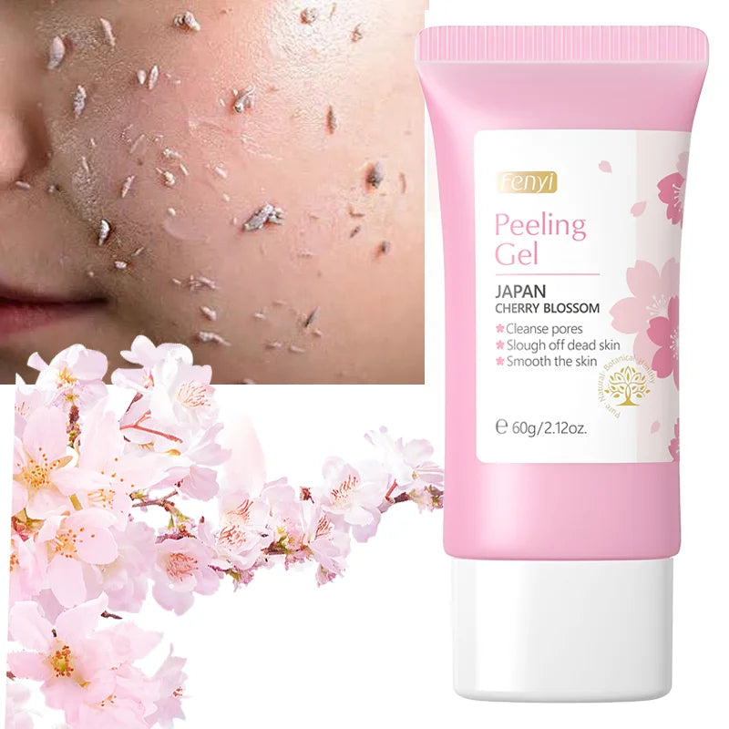 Sakura Face Deep Cleaning Exfoliating Gel 60g – Whitening, Moisturizer & Repair Facial Scrub Skin Care