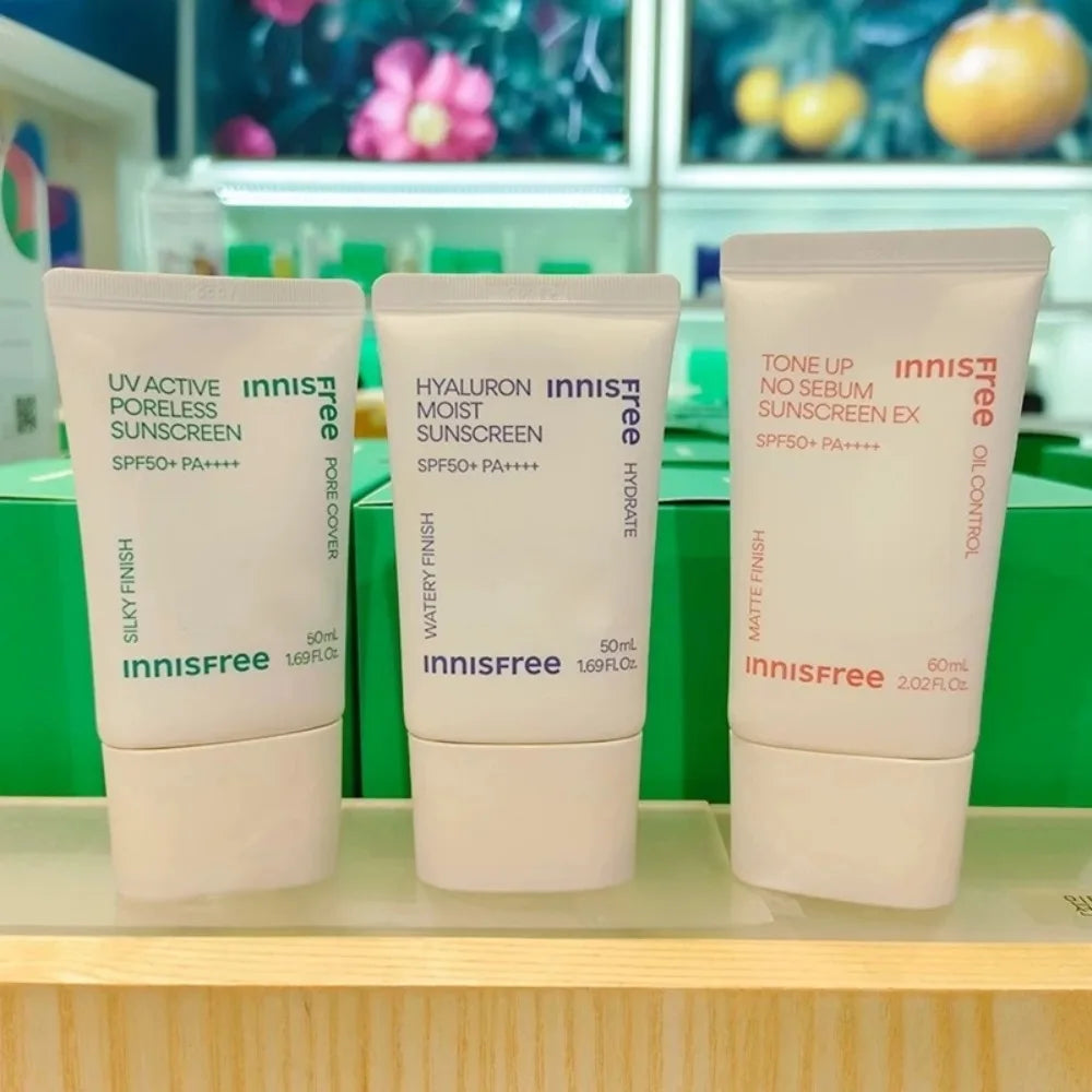 60ml Outdoor Long-lasting Sunscreen Gentle Moisturizing Non-greasy Body Face Sunscreen Cream INNISFREE Korean Tone Up Concealer