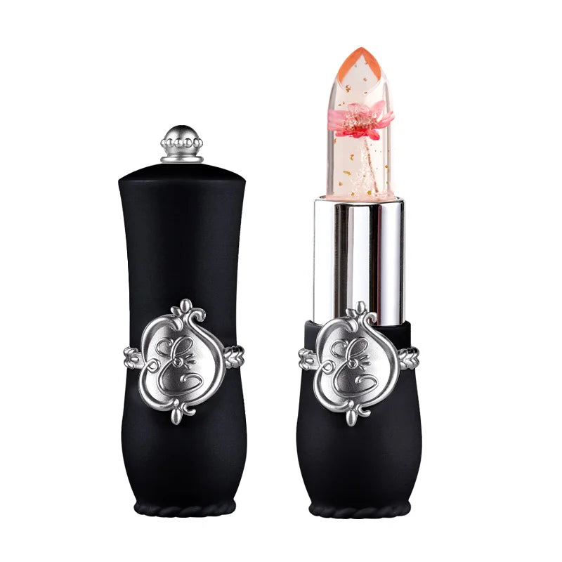 Flower Jelly Lipstick Set – Temperature-Change Moisturizer, Long-Lasting Lip Balm & Magic Color Change Gloss