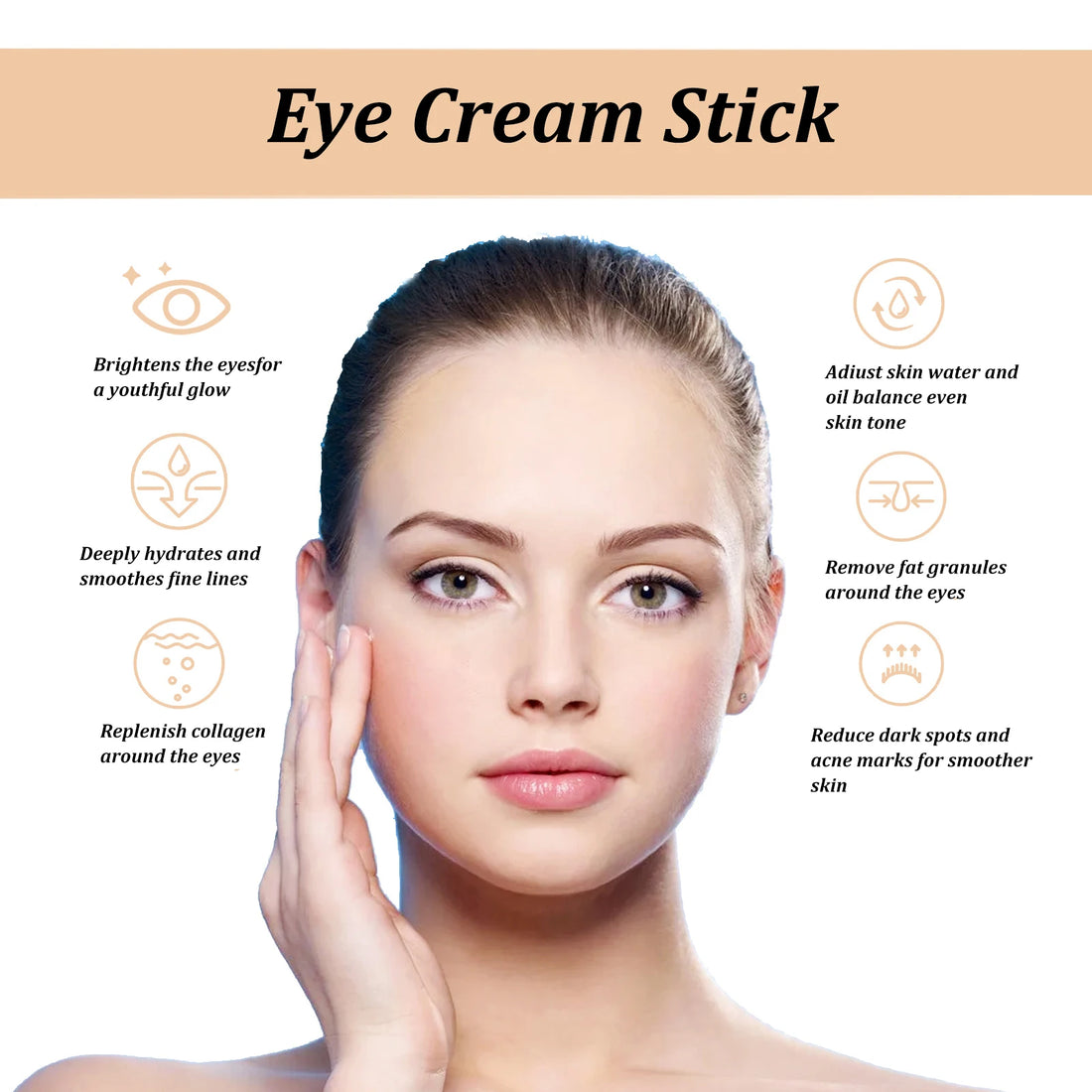 Snail Eye Cream Stick – Collagen Anti-Wrinkle, Dark Circle & Puffiness Repair