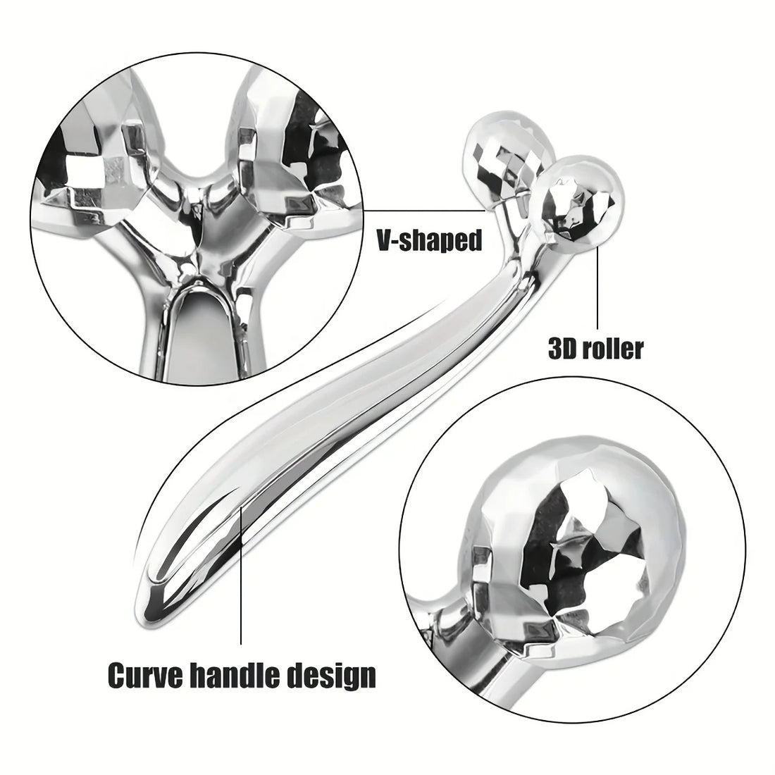 3D Y Shape Roller Massager – Face Slimming, Wrinkle & Body Relax Tool